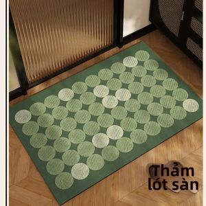 VIKAMA Phong Cách Retro Thấm Hút Nước Pha Lê-Nhung Thảm Phòng Tắm Dễ Dàng Làm Sạch Thảm Cửa Chống Trơn Trượt Trang Trí Nhà Phụ Kiện