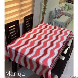 Table Cloth Wave Design Printed Available 4/6/8 Seater✨✨