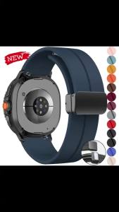 Silicone Strap for Samsung Galaxy Watch 9 8 40 44mm Magnetic Buckle Band for Galaxy Watch 8Classic Smartwatch Bracelet Correa