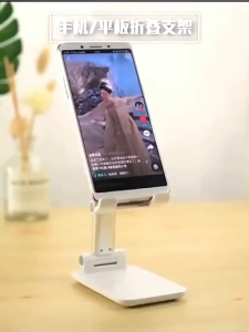 Foldable Adjustable Phone Stand Stable Non-Slip Desktop Holder