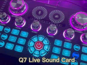 Paket Lengkap Soundcard Q7 Original & SF666 Mic untuk Live Streaming Langsung