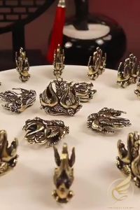 Móc Khóa Cặp Đôi Thiên Nga Uyên Ương Thủy Chung Bằng Đồng Thau Móc Khóa Tình Yêu - Đồ Đồng Thuận Tâm