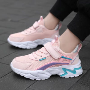 Kids Casual Pink Girls Shoes Breathable Mesh Sneakers Summer Students Children Boys Sport Walking Footwear