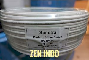 100 Meter Kabel CCTV RG59 Plus Power 100 Meter 100M Warna Putih