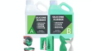 32oz Silicone Mold Making Kit Blue 1:1 Mix Ratio Liquid Silicone Rubber for 2 Part Molds Ideal for DIY Resin & 3D Mold Making