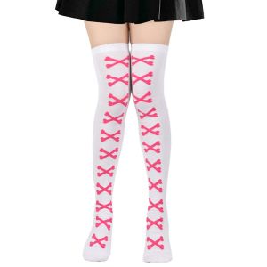 Halloween Stockings Blood Bat Spider Web Socks Festival Dress Up Props Cosplay Makeup Ball Party Skull Head Bone Long Socks New