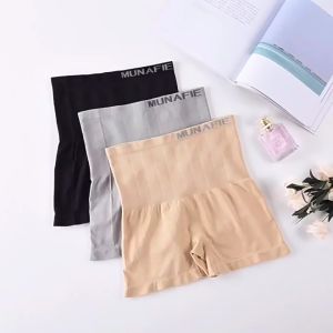 Boxer Pakaian Celana Dalam Wanita High Waist Slimming Korset Pinggang Tinggi Pengecil Perut Shapewear Elastis Nyaman Pemakaian Munafie Impor Bentuk Petak