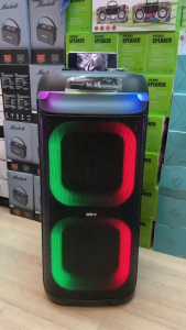 ลำโพงบลูทูธ รุ่น GD-2892 ฟรีไมค์ลอย2ตัว เสียบไมค์เพิ่ม/เล่นเครื่องดนตรีได้ ปรับ DELAY/ECHO/BASS/TREBLE เสียงเบสแน่น ลำโพงพร้อมไมค์