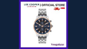 LEE COOPER OFFICIAL Men Metal Band Rose Gold Watch Water Resistant Affordable Branded Timepiece (2 Years Warranty) LC07592.590