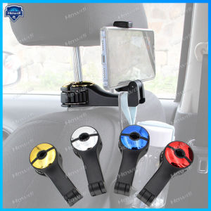 2In1 Car Headrest Hook with Phone Holder Seat Back Hanger for Bag Handbag Purse