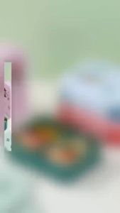 BUYYU LABUBU Plastic Lunch Box For Children Students Food Storage Container Cartoon Kids Bento Box