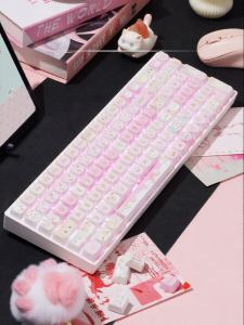 ZUOHE | Customizable Logical Cat Design Wireless Mechanical Keyboard