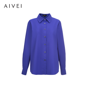AIVEI | Minimal Style Hong Kong Casual Loose Straight Shoulder Long Sleeve Shirt