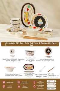 Yomerto | Attractive Cartoon Dishware Set