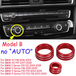 Car Air Conditioning Knobs Audio Circle Trim For BMW F30 F34 F20 F21 F46 X1 F48 X2 F39 F32 F33 1 2 3 Series GT