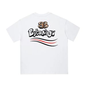 เสื้อยืดยูนิเซ็กส์สำหรับผู้ชายและผู้หญิง แบรนด์แฟชั่นฤดูร้อนสไตล์ปารีส ผ้าฝ้าย แขนสั้น สำหรับฤดูใบไม้ผลิและฤดูใบไม้ร่วง แบรนด์หรู ดีไซน์ Y2k ทันสมัย