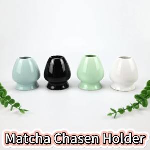 1 Cái Giá Đỡ Phới Trà Matcha Bằng Gốm Sứ Có Chổi Đánh Trà Bằng Tre - Phụ Kiện Dụng Cụ Pha Trà Dành Cho Người Yêu Trà