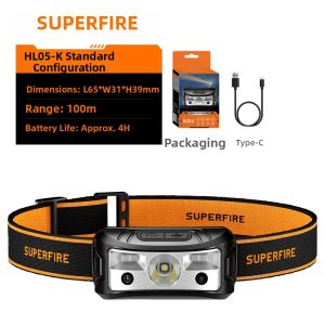 SUPERFIRE | Super Bright Induction Fishing Headlamp