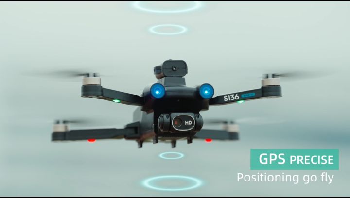BKmall S136 Pro Drone 5G WiFi GPS 8k HD Dual Camera Drone Real