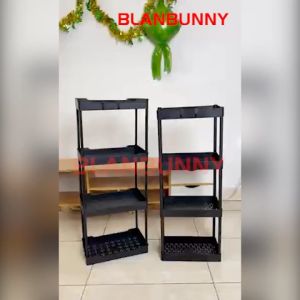 Rak Troli Susun Serbaguna Dapur Makanan Buah Kamar Tidur Kamar Mandi Toilet Dengan Roda