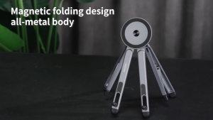 MeeGoo magnetic Laptop Stand Aluminium holder Adjustable Foldable Portable for phone tablet Laptop