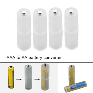 4pcs AAA To AA Size Battery Converter Adapter Batteries Holder Durable Case Switcher Battery Converter Коробка Для Хранения