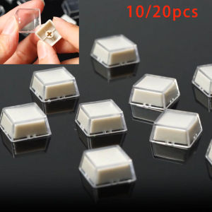 10/20pcs Transparent Keycaps Double-layer Keycaps Removable Custom MX Switch Relegendable Keycap Shell Protection