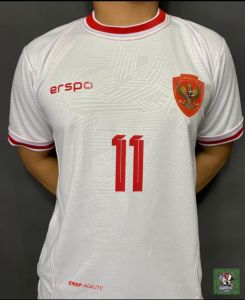 jersey timnas indonesia // jersey timnas indonesia kualitas GO logo timbul // jersey timnas indonesia musim 2023 - 2024