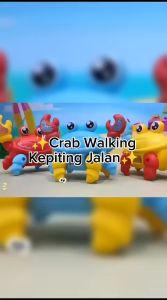 Mainan Edukasi Anak Kepiting Menari Cute Crab Dancing Robot Joget Kepiting Berjalan