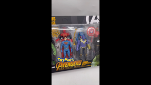 10PCS Super Hero Action Figures with Movable Joints Avengers Toy Model Set for Kids