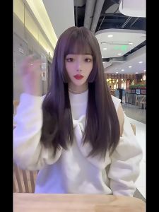 [TẶNG LƯỚI] Tóc giả nữ cả đầu thẳng dài mái hime - TG001