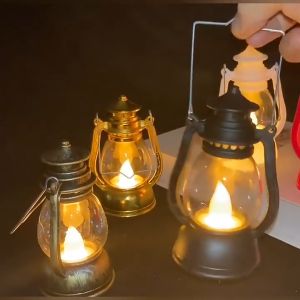 Vimite Vintage Led Candle Lamp Portable Night Lights Battery Table Lamps Indoor Outdoor Camping Lights Christmas Halloween Decorations
