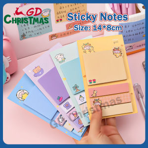 80sheets/set cartoon animals Self-Adhesive Sticky Notes Memo Pad PlannerSticker Cute Stationery Gift
