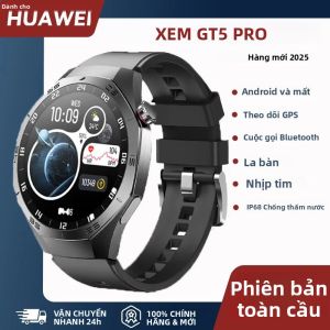 Đồng Hồ Thông Minh Huawei GT5 Pro Ultra GPS Tracker Cuộc Gọi Bluetooth NFC Màn Hình AMOLED Chống Nước Máy Đo Nhịp Tim Thể Dục Thể Thao Đồng Hồ Thông Minh Dành Cho Nam Và Nữ