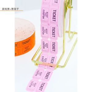1000PCS Raffle Ticket Double Roll Ticket Game Coupons Admit Ticket Ticket Roll Party Coupons High Quality Ticket Easily Tear Perforation Design