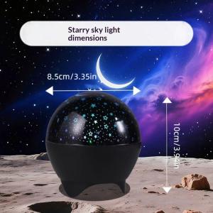 LED Night Lights Starry Sky Moon Projector Light USB Plug Colorful Strobe Light For Kids Room Christmas Lights Atmosphere Decor