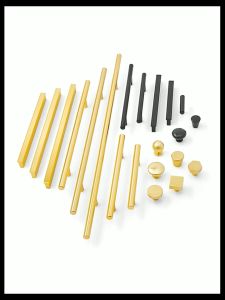 มือจับสีทอง สีทองด้าน มือจับกระบอง มือจับตู้เสื้อผ้า มือจับตู้ มือจับลิ้นชัก มือจับ Tบาร์ มือจับอลูมิเนียม มีหลายขนาด