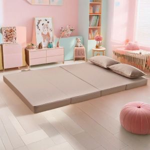 High Density Sponge Foldable Mattress for Nap Tatami Single Double Person Removable Cover Floor Mat Bedding Accessories