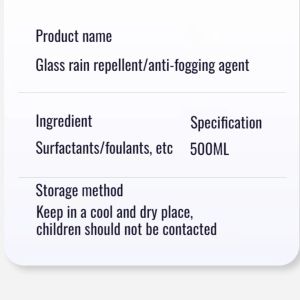 Rearview Mirror Anti-Rain Gods Rainproofing Agent Car Glass Anti-Fog Spray Rain Waterproof Car Window Water Repellent Film玻璃防雨剂