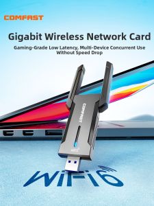 Comfast | Plug-and-Play Tri-band Gigabit WiFi6 Network Card