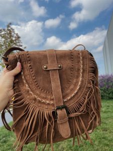 Yunnan Dali Lijiang Tourism Wear Shoulder Crossbody Womens Bag Northwest Grassland Desert Xinjiang Retro Tassel Bag