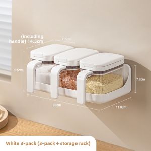 Dehub | Wall-mounted Kitchen Storage Set for Seasoning Jars