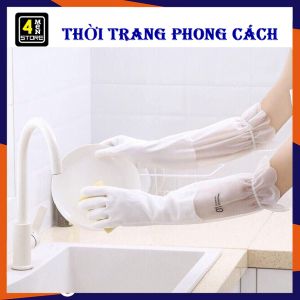 Găng tay cao su siêu dai rửa chén bát bo chun siêu bền dai bảo vệ đôi tay của bạn - Bao tay Rửa Bát Silicon Siêu DaiMềm Mại Lót Nỉ Không Hại Da Tay
