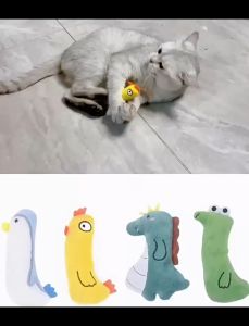 Japanese Cute Cat Mint Grass Pet Stuffed Toy Cat Chewing Toy Mini Catnip Plush Toys Mainan Kucing Rumput Catnip 宠物猫薄荷玩具