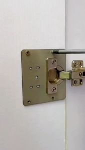 Tấm Sửa Chữa Bản Lề Tấm Ván Tủ Quần Áo Nhà Bếp Bằng Thép Không Gỉ Tấm Gắn Sửa Chữa Bản Lề Cửa Kèm Ốc Vít