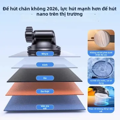 LISEN | Giá Đỡ Điện Thoại Ô Tô Dạng Chân Không Mới