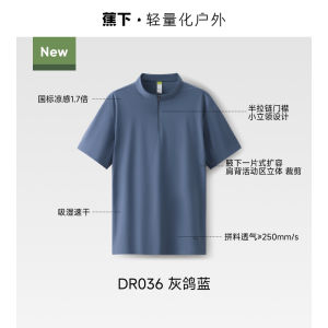 Quick Dry Short Sleeve Mens Polo Shirt Fitness Training Wear Casual Sportswear Breathable Comfortable Nylon T-Shirt Top