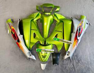 ชุดสีเวฟ125R สีเขียวมุกแก้ว-ท้ายบรอน+อกไก่ (ชุดใหญ่ งานABS การันตีสีไม่ซื้ด ไม่ใช่งานพ่นมือ โรงงานแท้) พร้อมส่งมีปลายทาง มีรับประกันสินค้า
