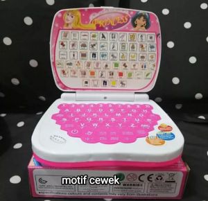 Mainan Laptop Belajar Sebagai Alat Bantu Belajar Mengenal Huruf Dan Angka Dalam 4 Bahasa