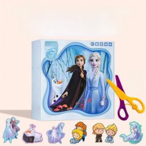 Cute Craft DIY Paper Cutting Materials Educational Toys for Girls Kindergarten Children 3 to 6 Years Old 3D Handmade Making